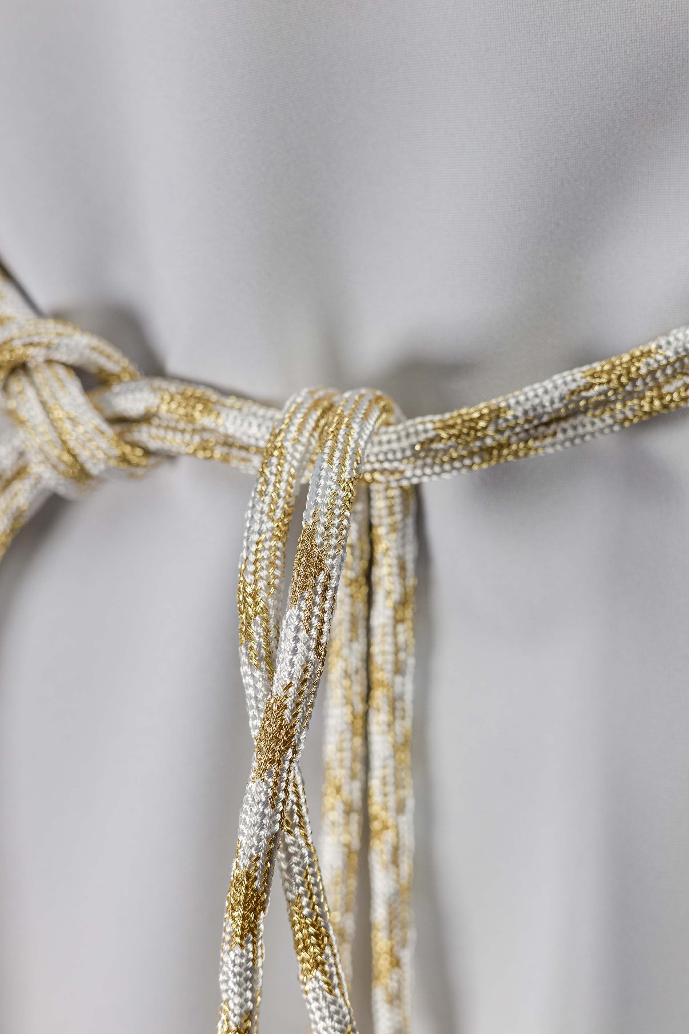 Cingulum liturgiczne biało-złote