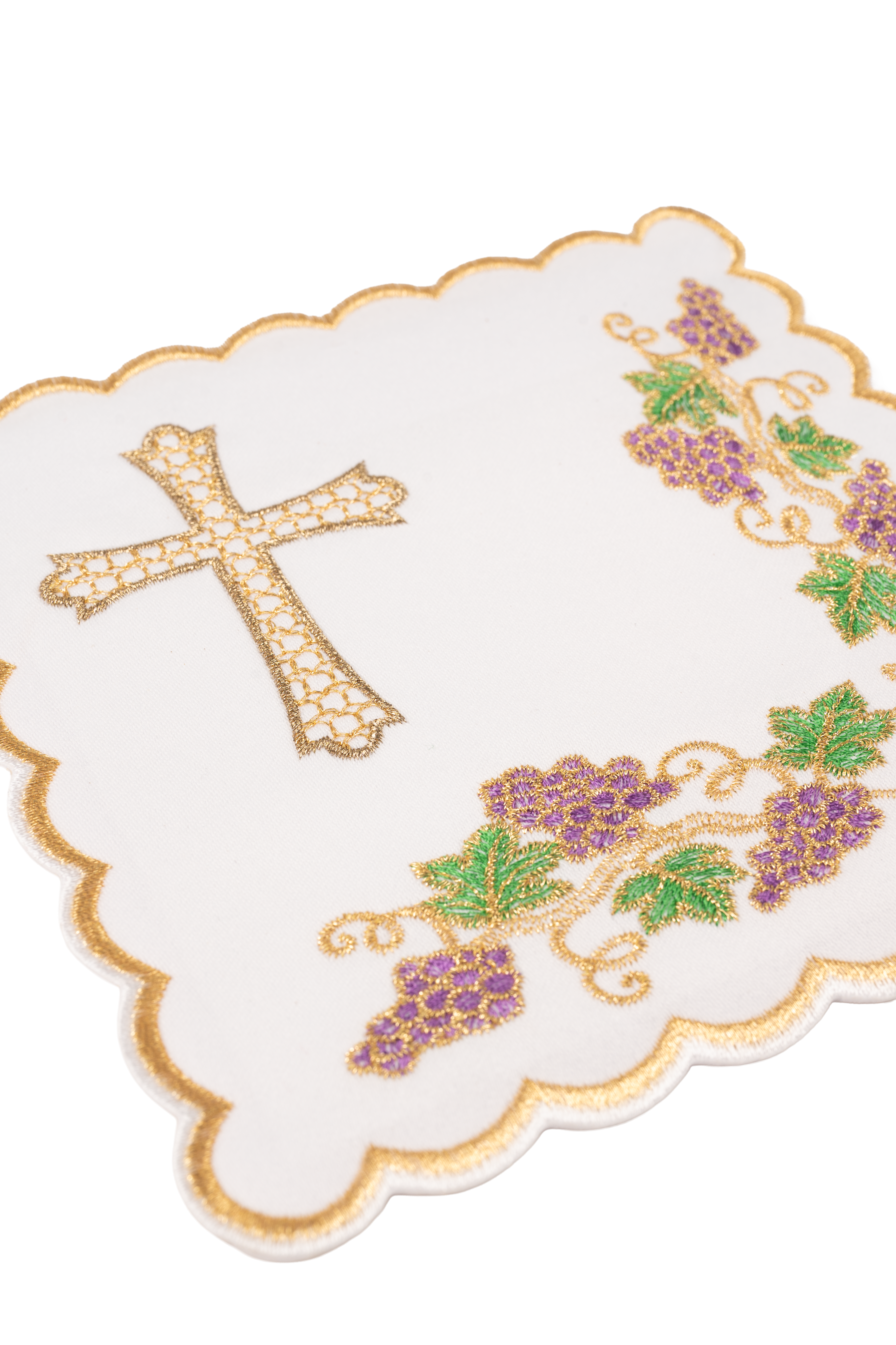 Vyšívaná kalíšková bielizeň na Veľkú noc s baránkom