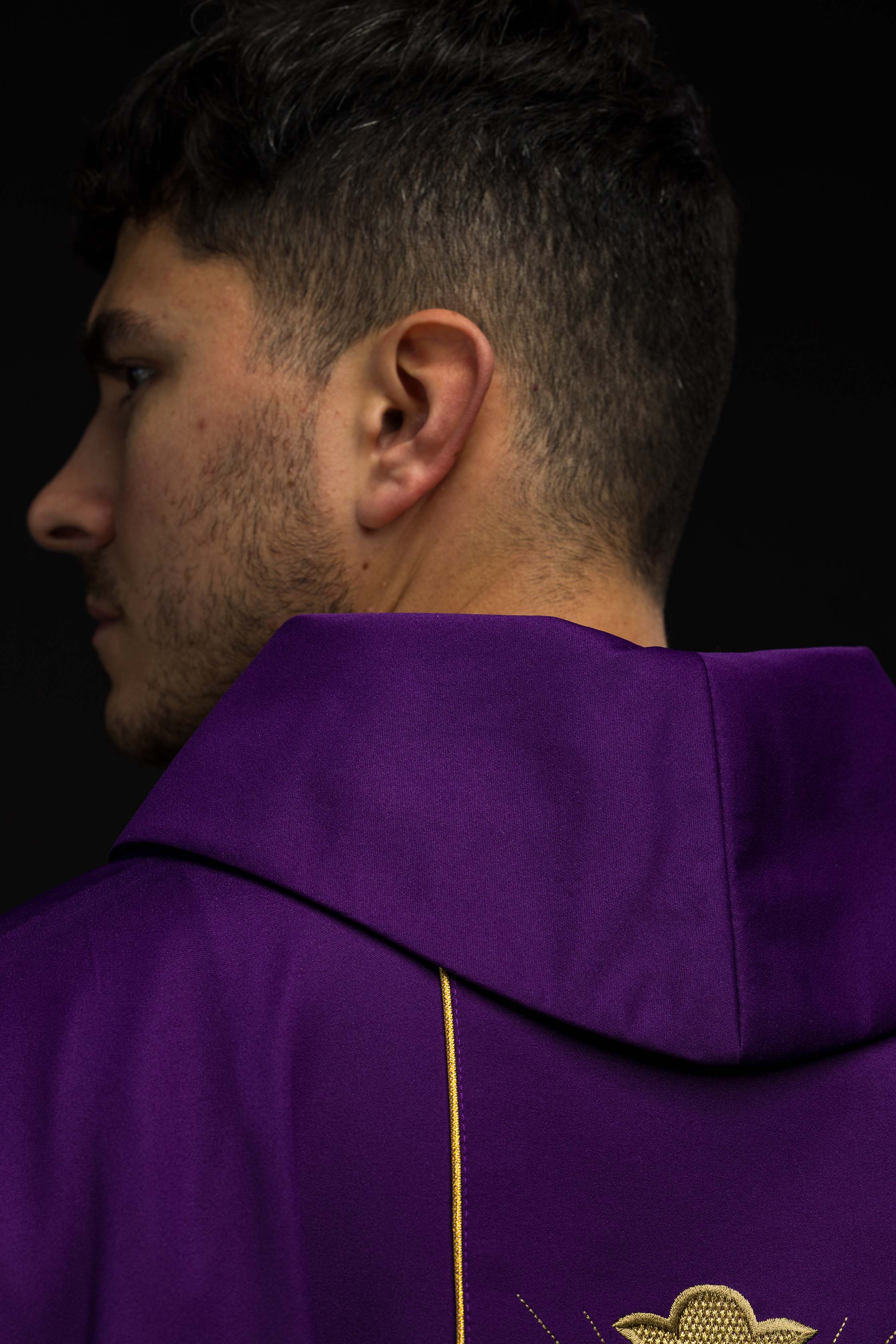 Ornat Krzyż i kłosy w kolorze Fioletowy