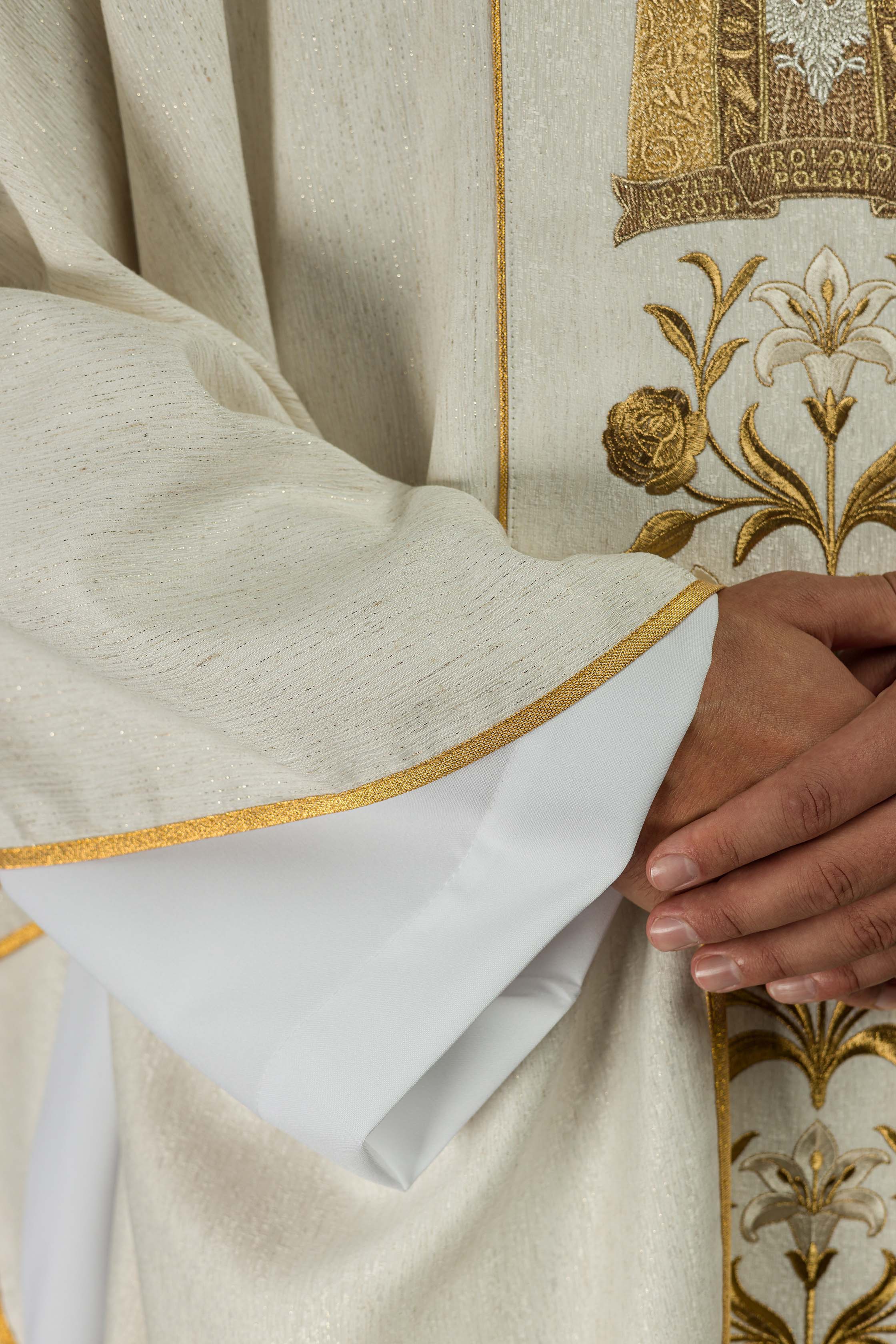 Ornat haftowany z wizerunkiem Matki Boskiej Licheńskiej - ORNATY.PL