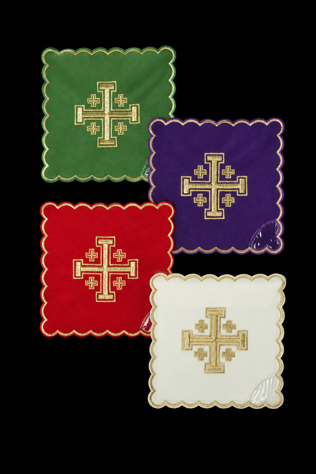 Sada paličiek v štyroch liturgických farbách