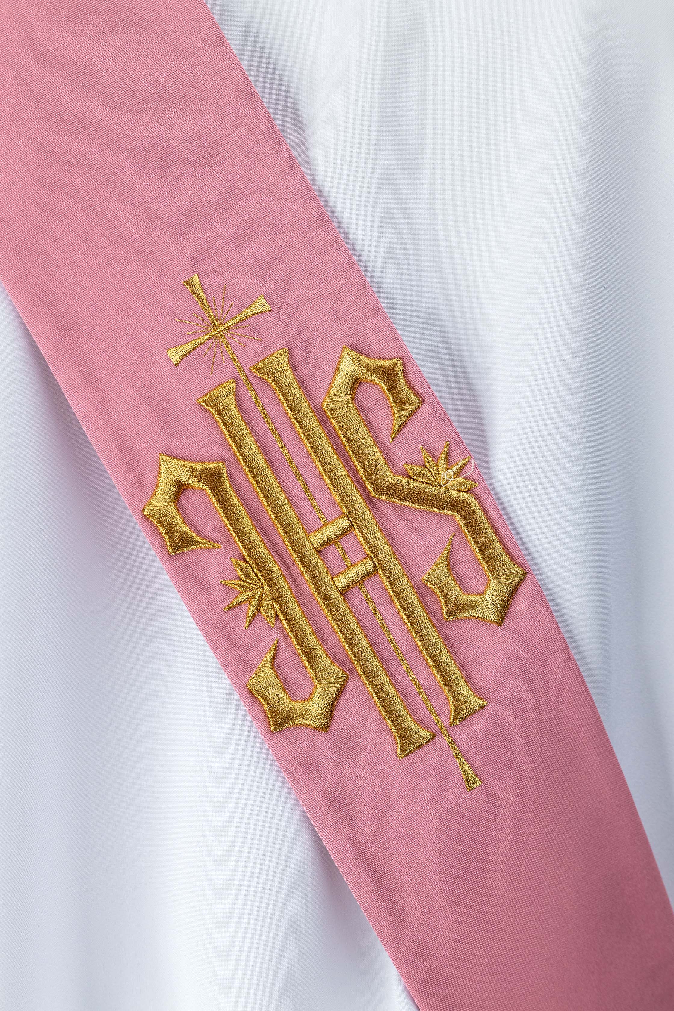 Stuła Diakońska haftowana IHS z Krzyżem - ORNATY.PL