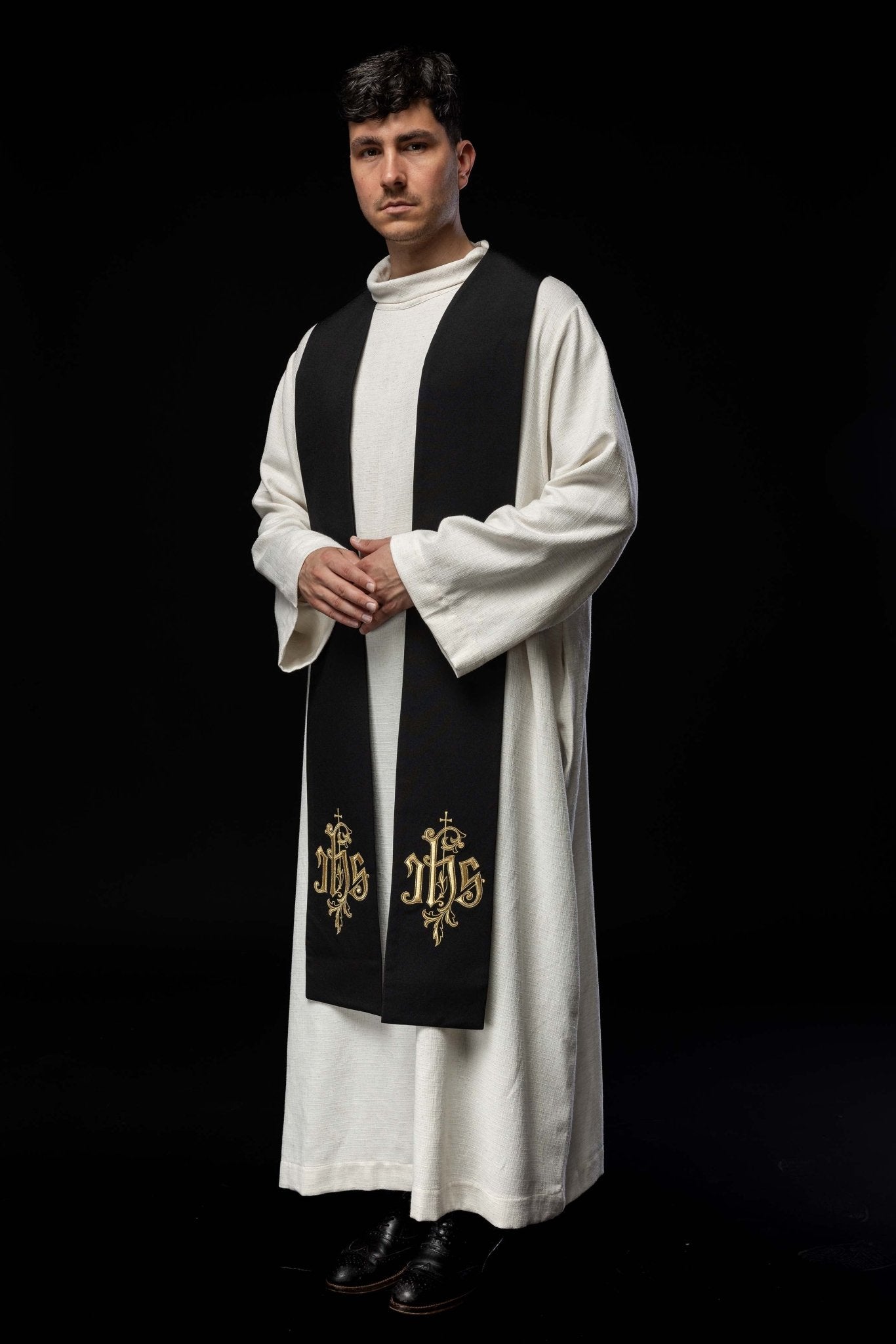 Stuła haftowana IHS