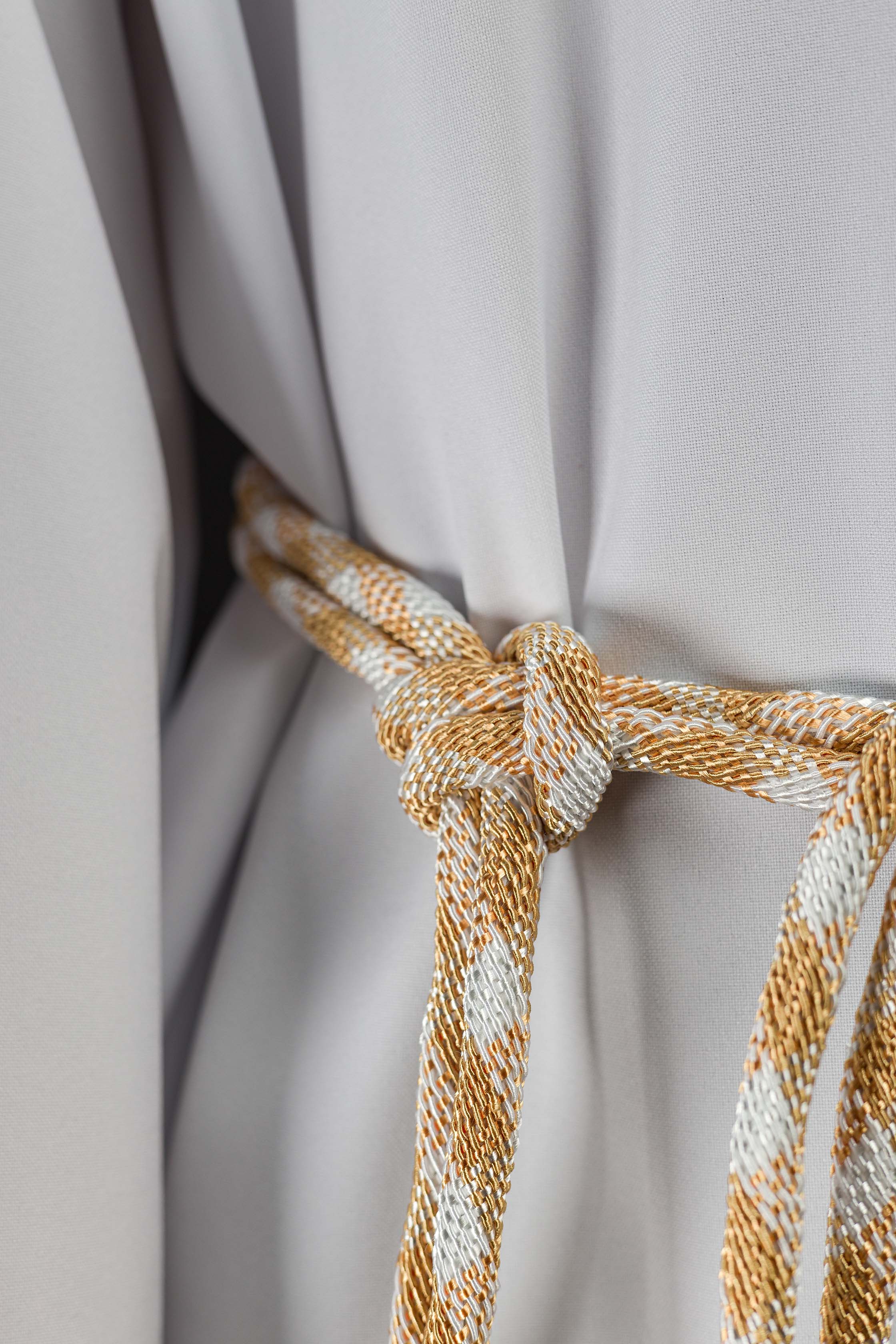 Cingulum liturgiczne biało-złote premium