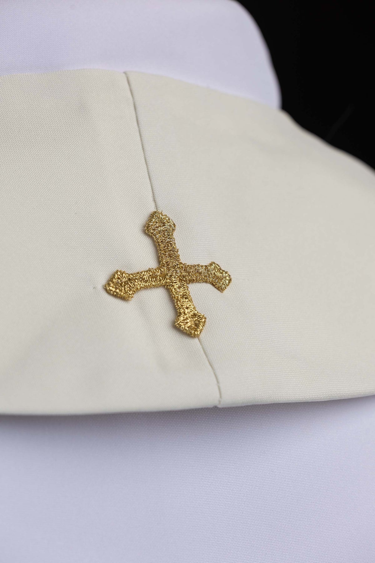 Vyšívaná mariánska štóla ecru