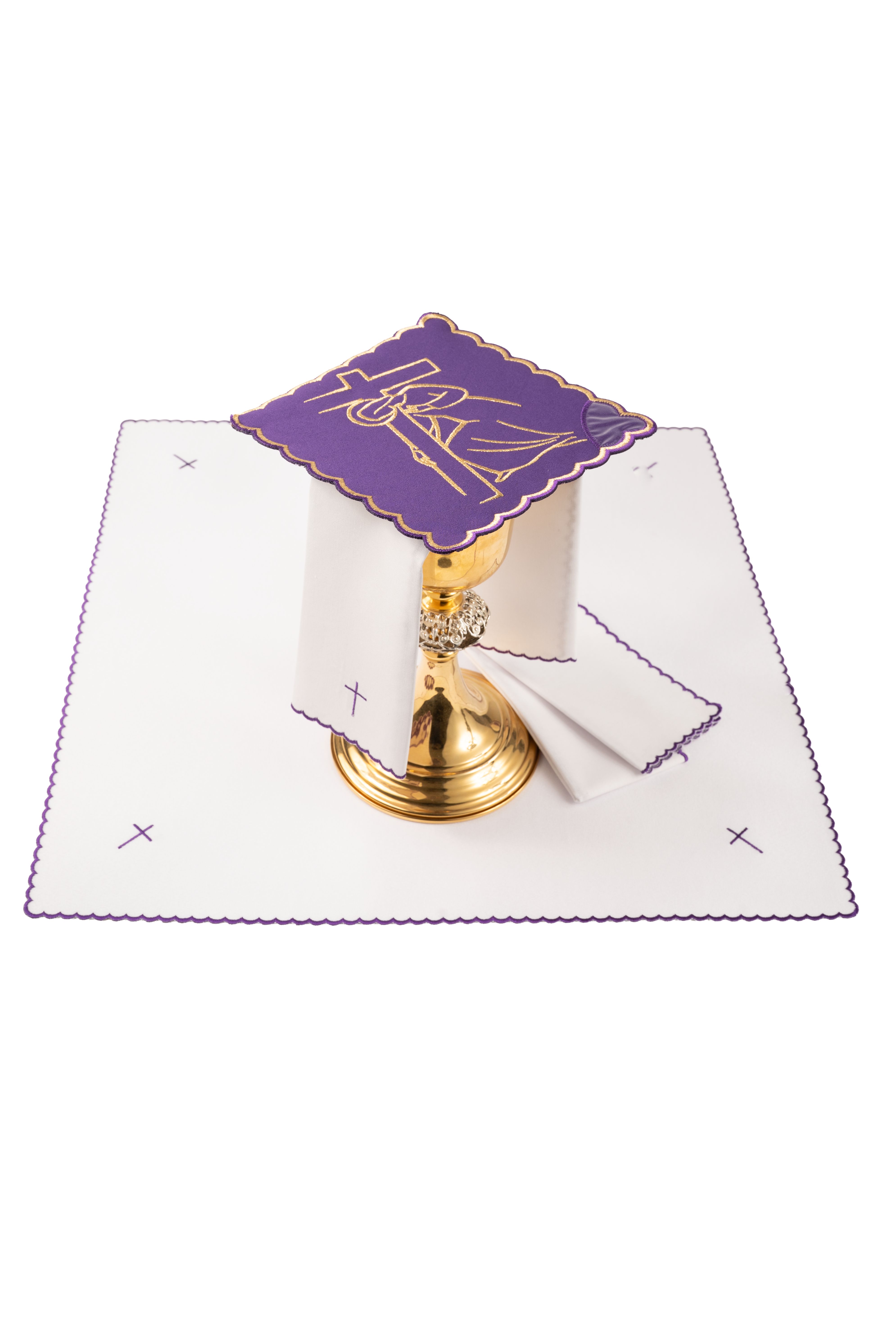 Vyšívaná kalichová bielizeň Krížová cesta