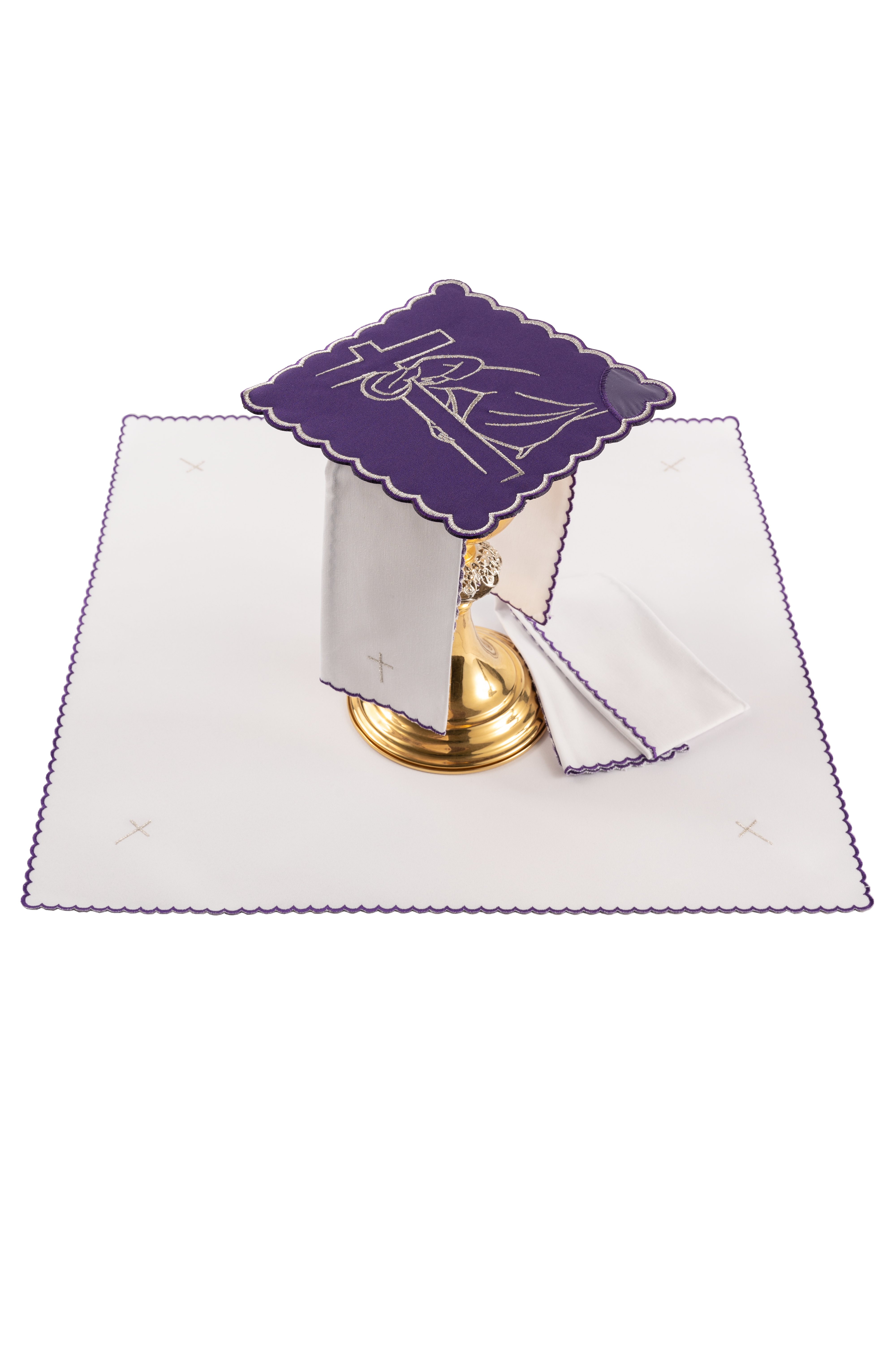 Vyšívaná kalichová bielizeň Krížová cesta