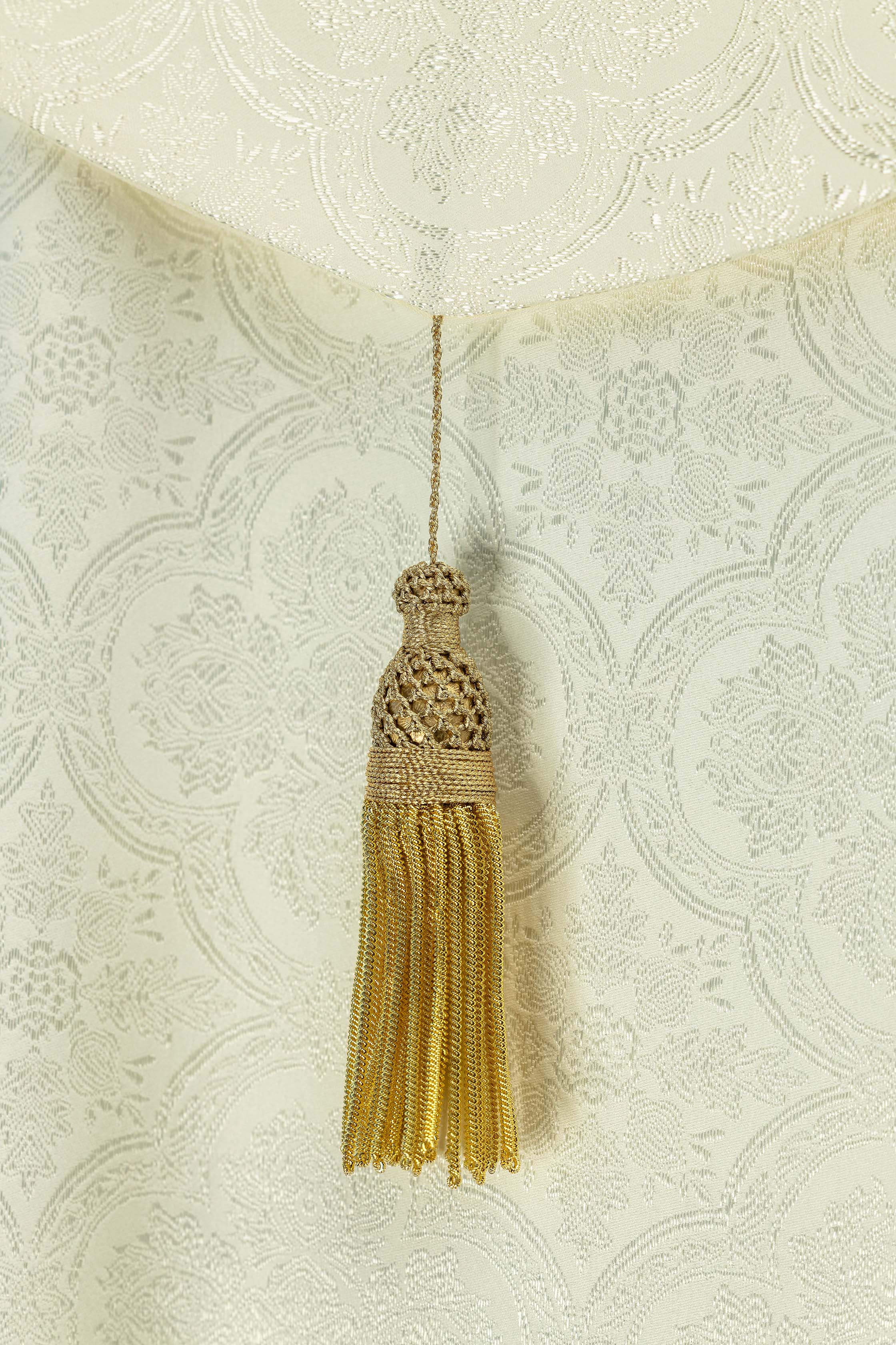 Kapa liturgiczna żakardowa ecru - ORNATY.PL