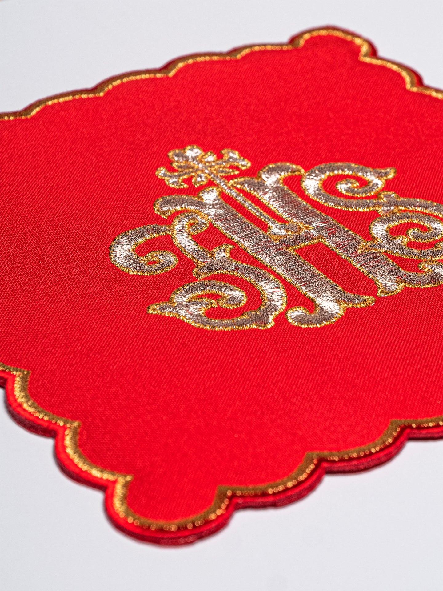 Zestaw palek z symbolem IHS w czterech kolorach liturgicznych