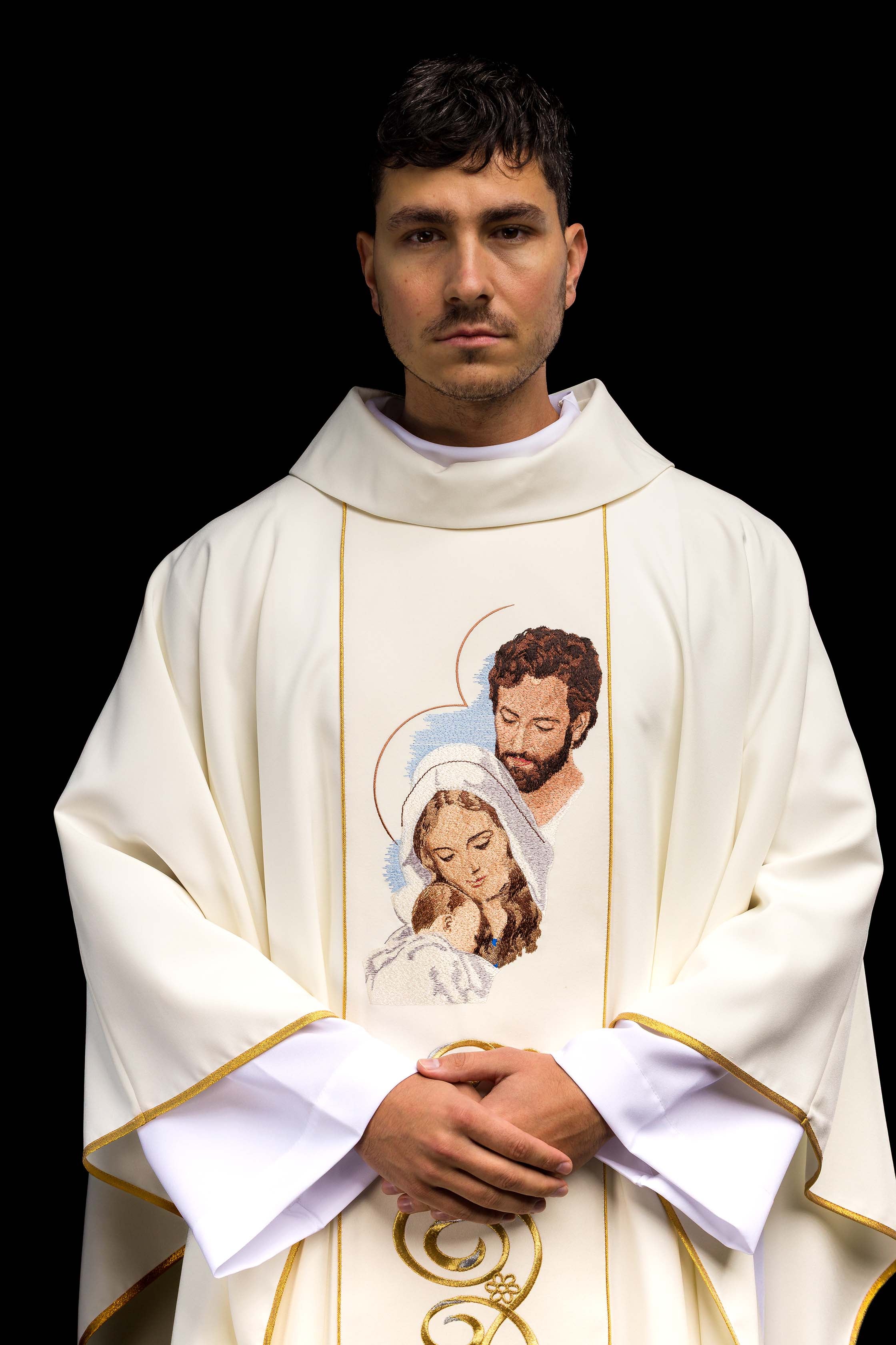 Ornat na Boże Narodzenie z wizerunkiem Świętej Rodziny