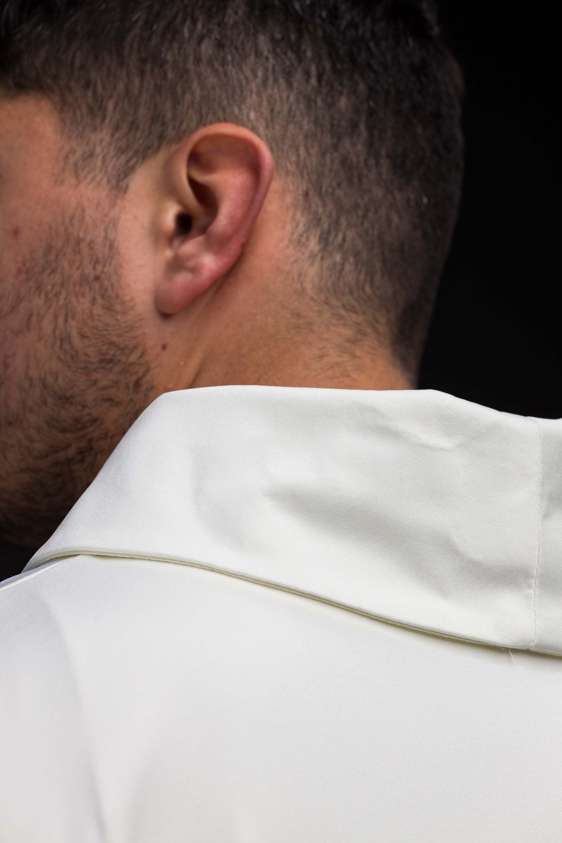 Ornat haftowany Krzyż ecru lekka dzianina SACROLITE