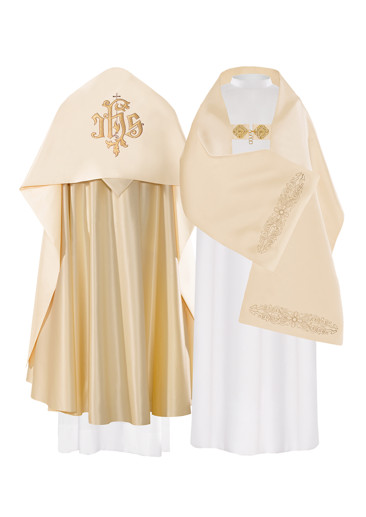 Vyšívaný liturgický závoj IHS