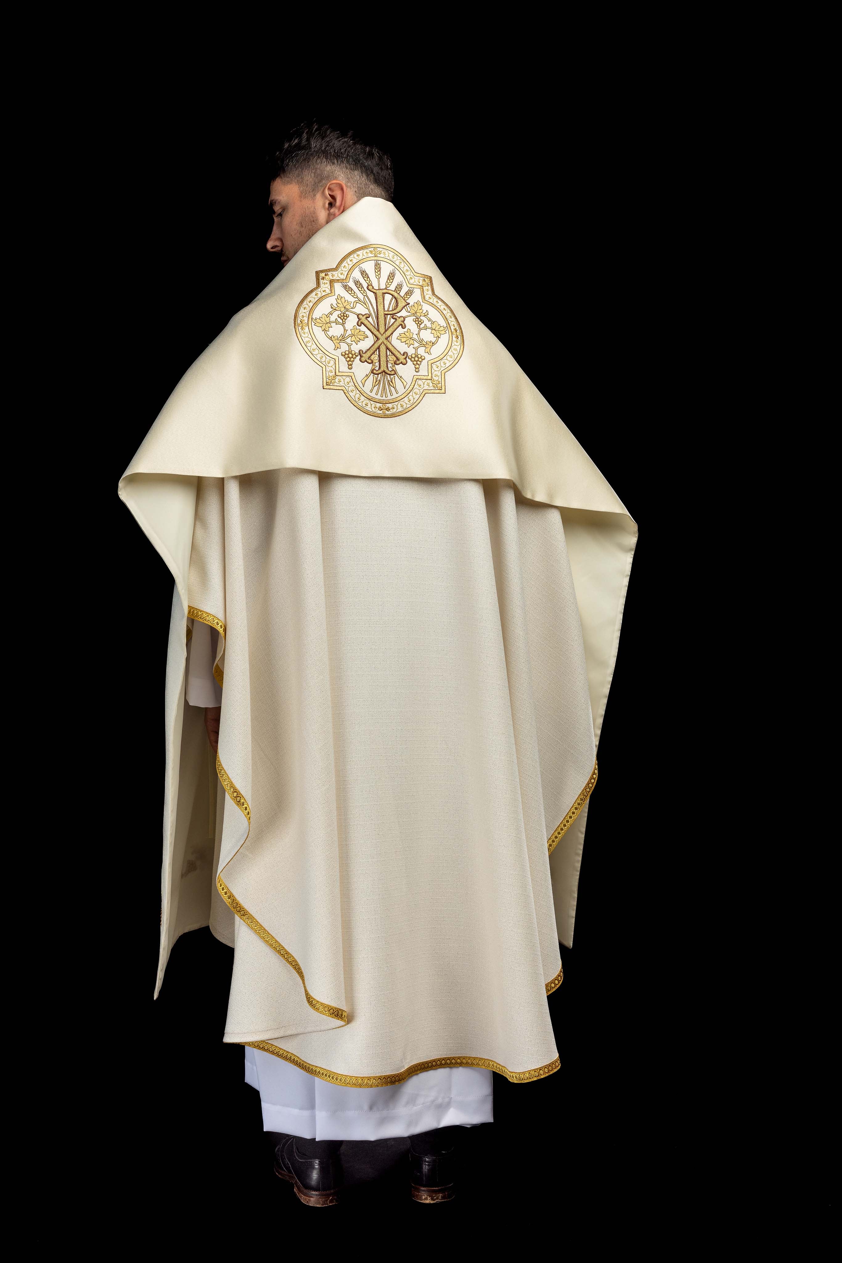 Liturgický závoj so symbolom PX