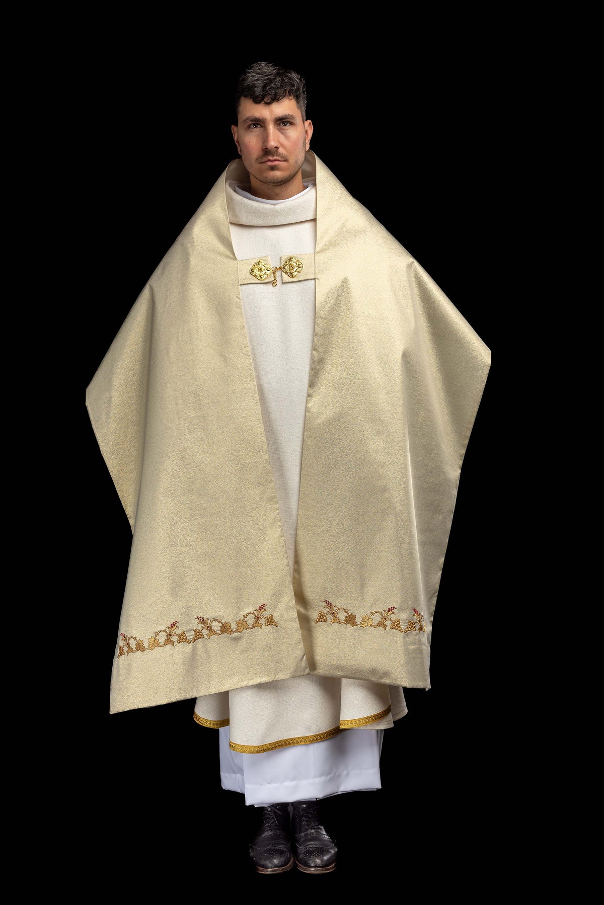 Zlatý liturgický závoj vyšívané Srdce Pána Ježiša