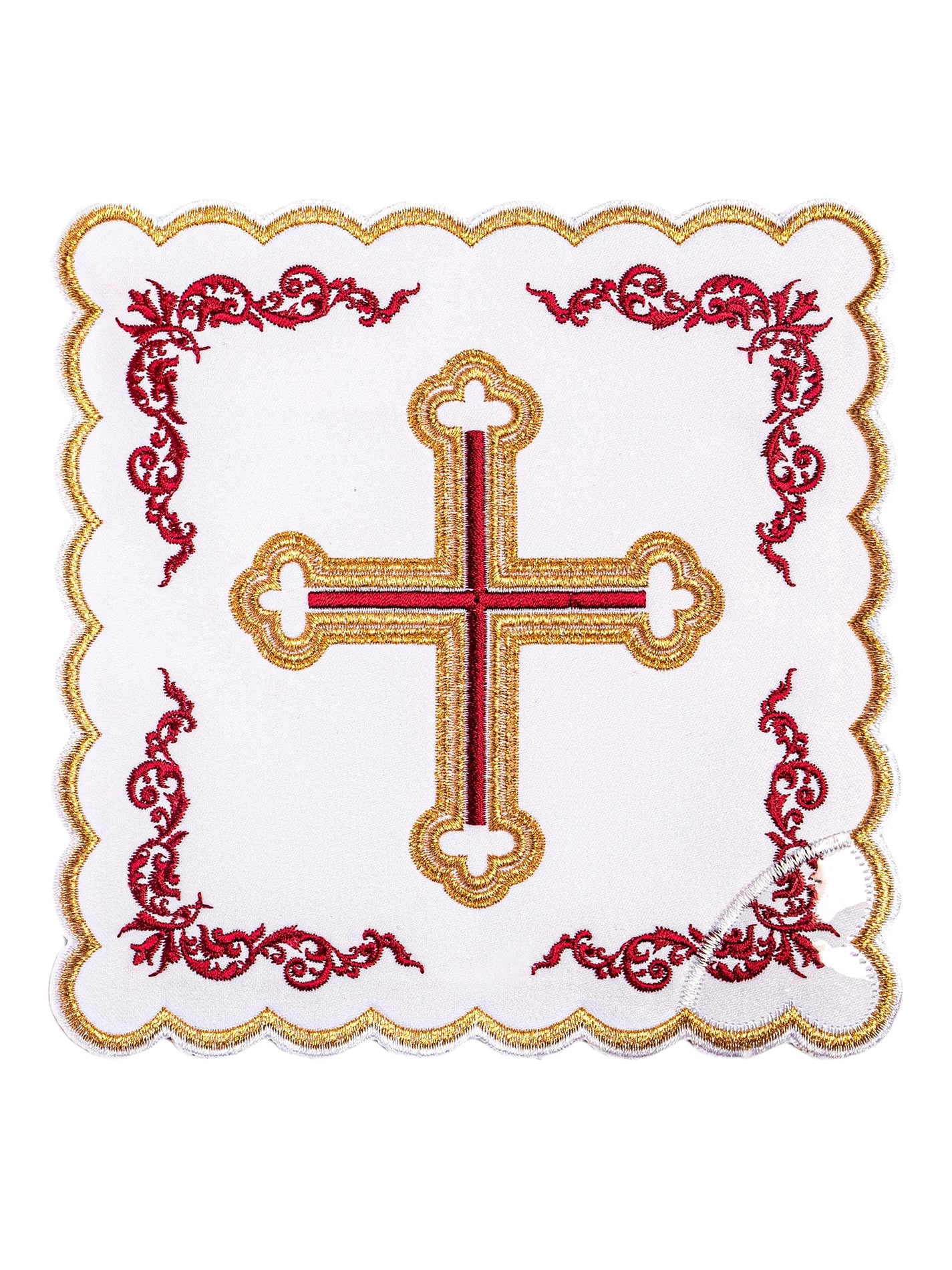 Czerwono - złota bielizna kielichowa