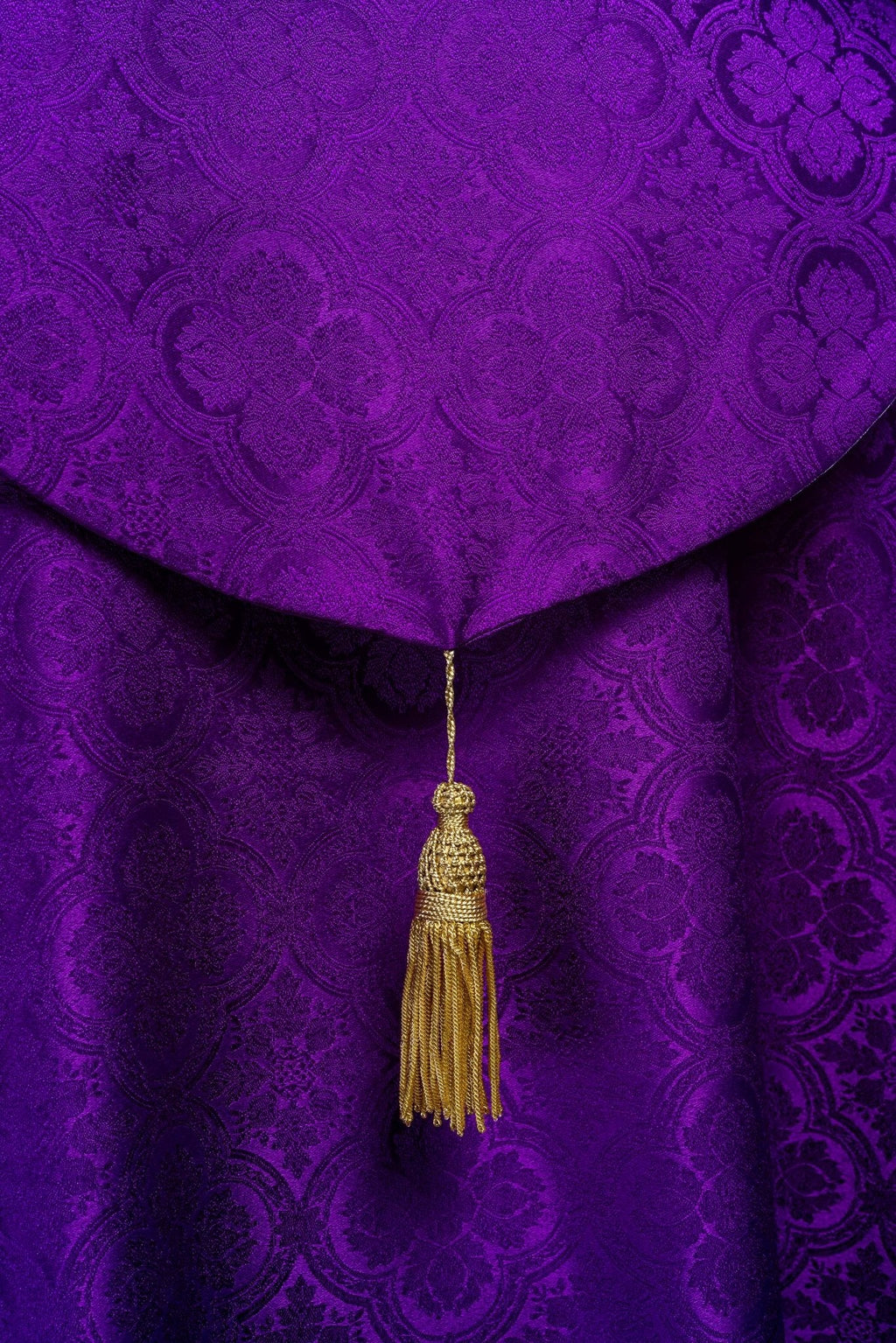 Kapa liturgiczna żakardowa fioletowa