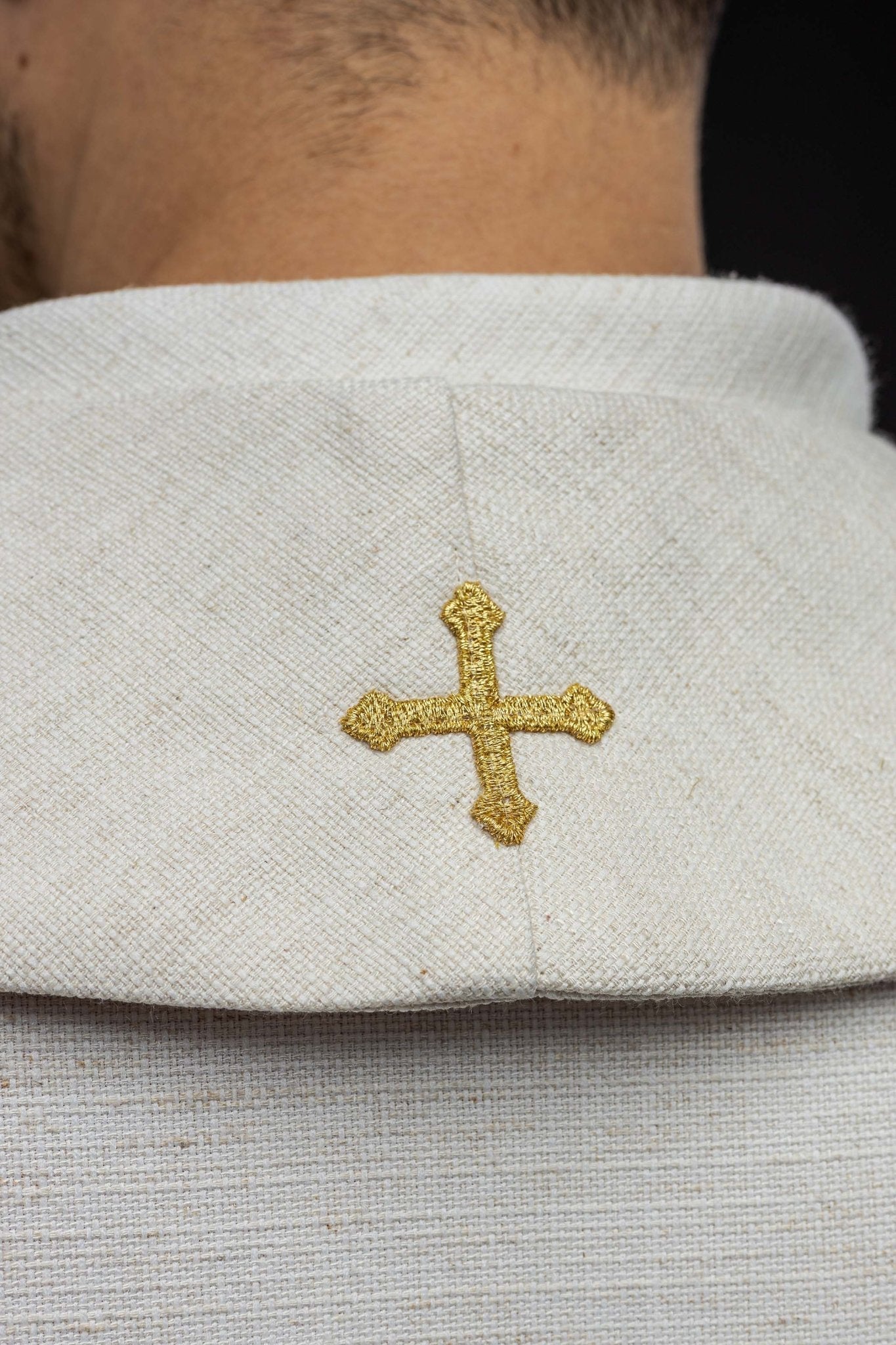 Stuła haftowana z wizerunkiem Jezusa Dobrego Pasterza z Barankiem